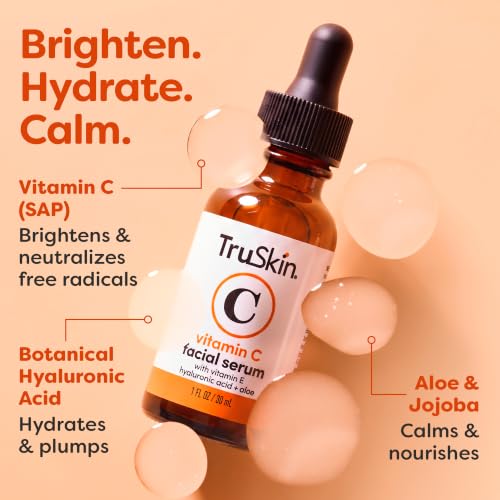31 Must-Have Beauty Products Every Woman Should Have - Over 50 Beauty Needs For 2026 2 TruSkin Brightening Vitamin C Serum for Face with Hyaluronic Acid, 2 fl oz