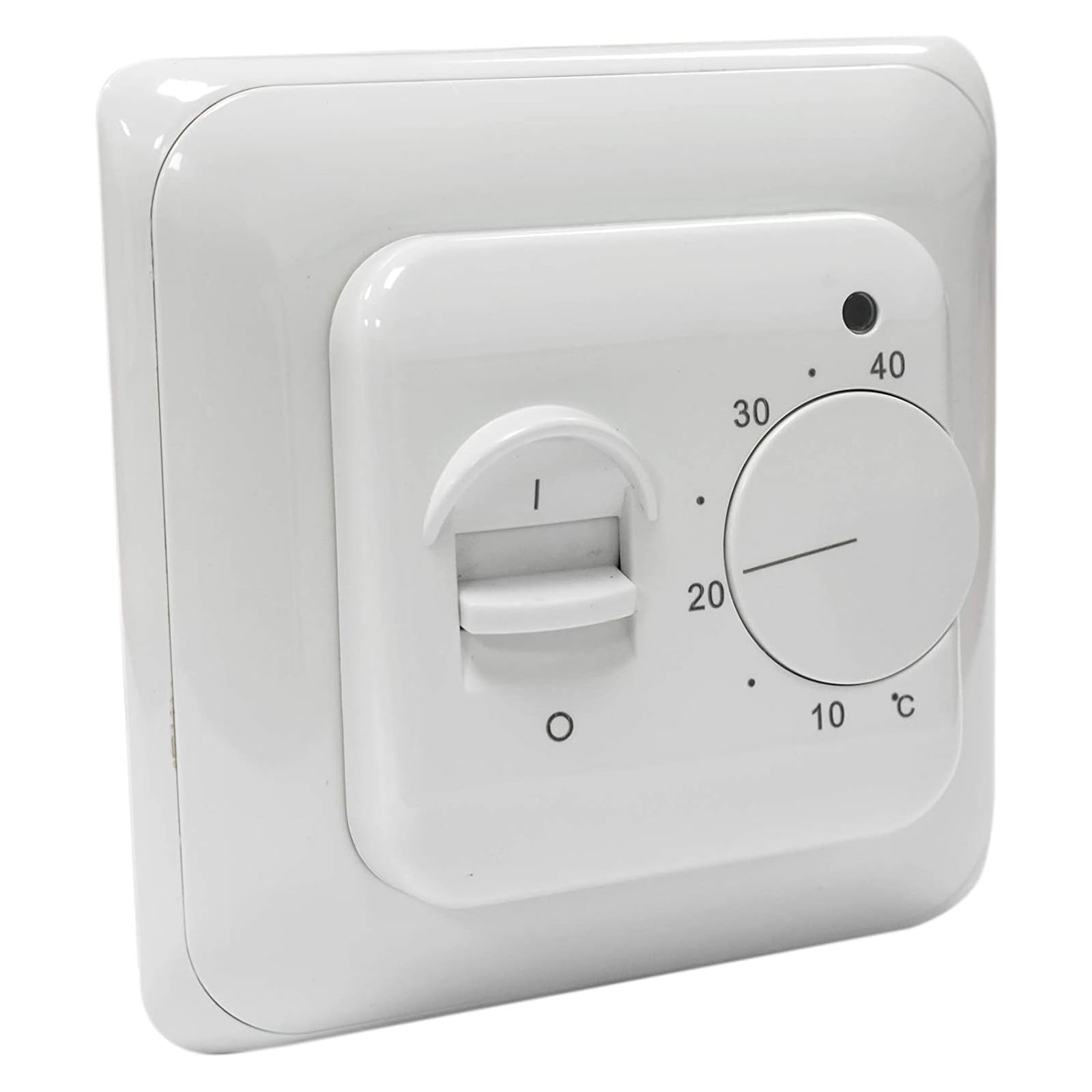 KETOTEK Manuel Thermostat d'ambiance Chauffage au Sol Electrique avec sonde AC 220V 16A, Régulateur de Thermostat Plancher Chauffant Mécanique