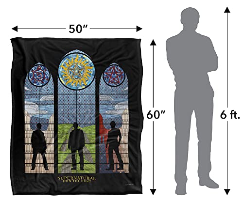 SUPERNATURAL Silky Touch Superweiche Kuscheldecke 152 x 127 cm