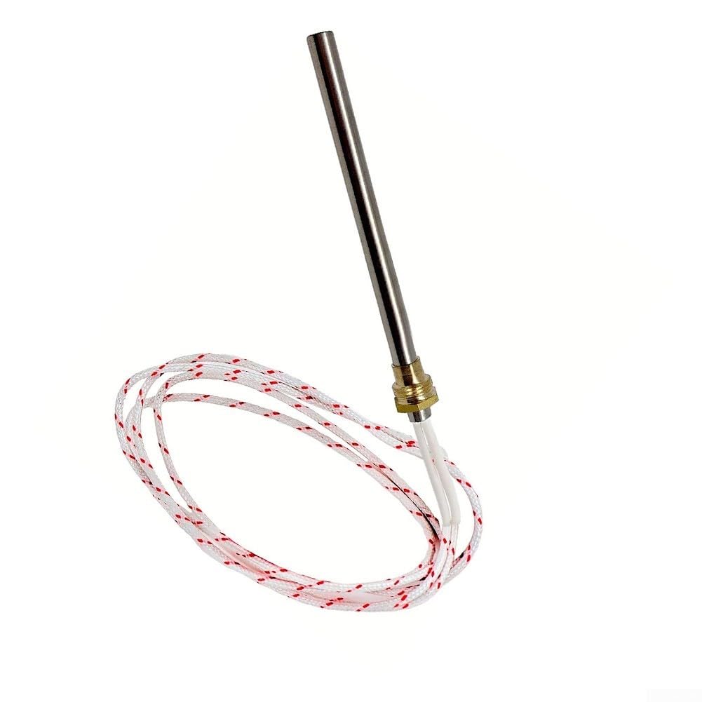 Asta di accensione per forno a pellet, elemento riscaldante in acciaio inox da 220 V con diametro di 10 mm e filettatura da 3/8", per un'accensione sicura ed efficiente della caldaia (10 x