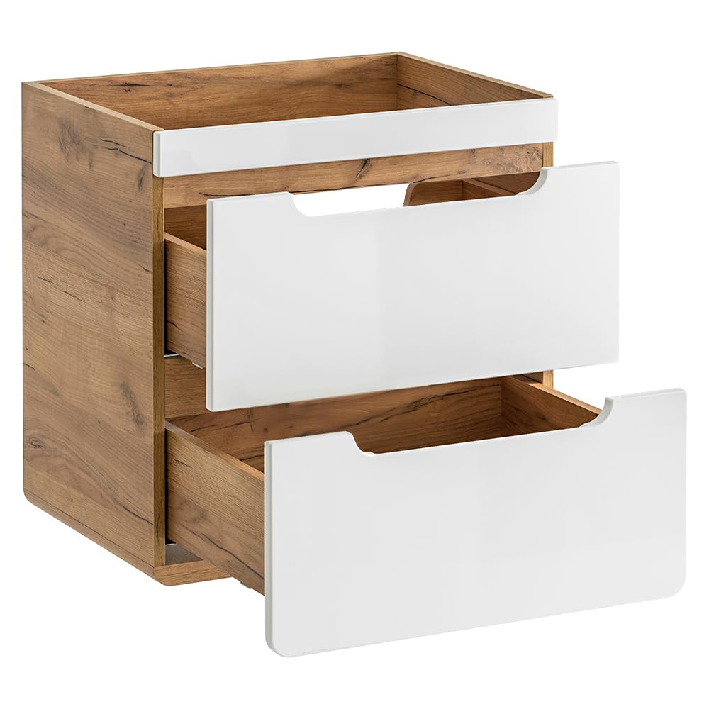 Eikenbruin Eikenhout kasten 2 planken Soft close kopen? | Tot 26