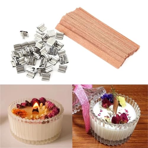 Mechas de madera para velas pack 100 und 6 mm x 60 mm miniatura 2