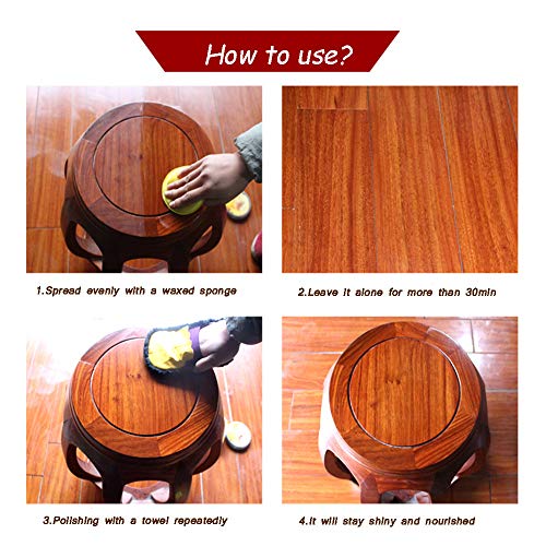 TooGet Wood Seasoning Bienenwachs Möbelpolitur & Restaurierungspflege Bienenwachs, Anzug für Holz & Möbel, Bambus, Holzoberflächen, Holzpoliturschutz - 200g