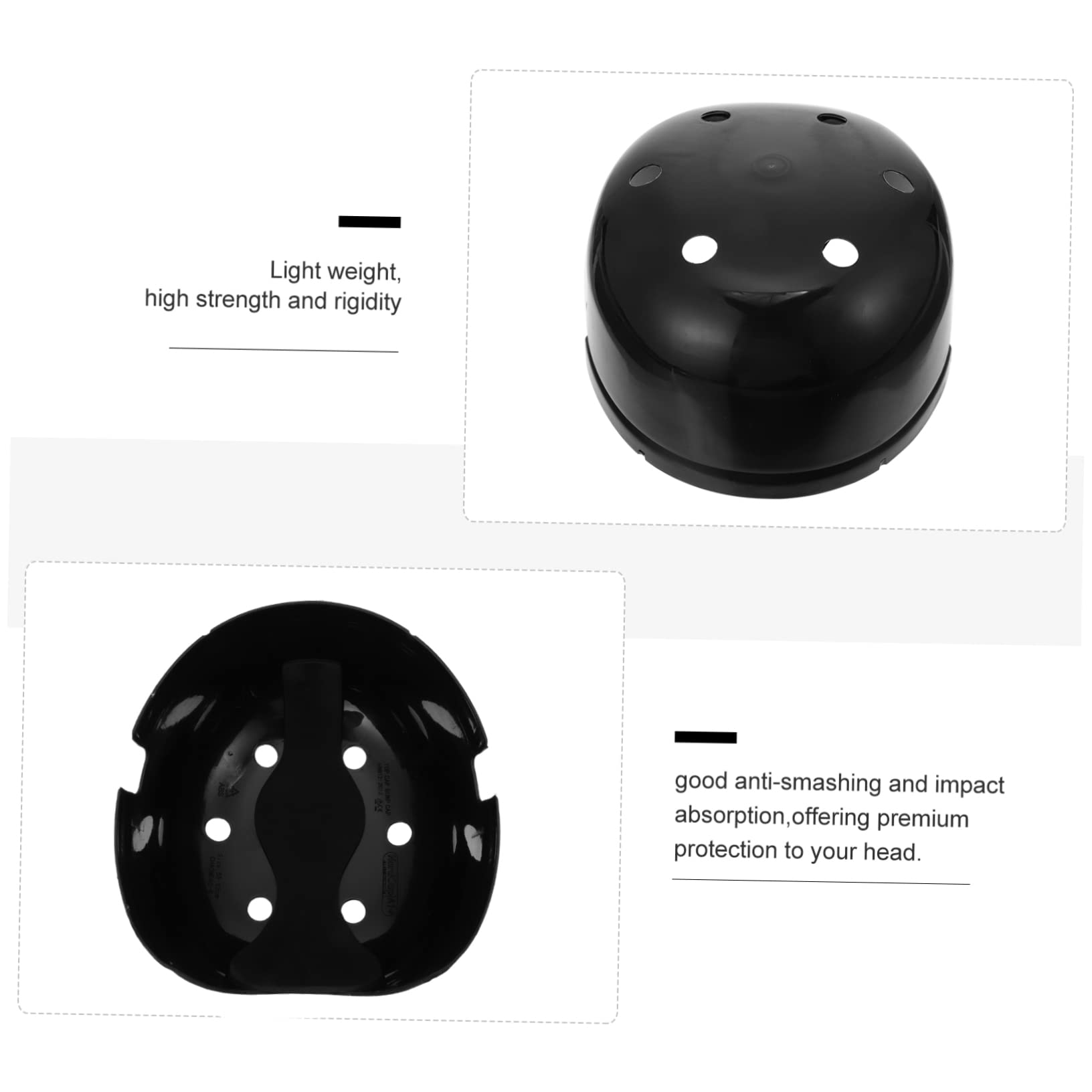 Uonlytech 3piezas Sombrero De Seguridad Anticolisión Transpirable para Trabajadores Casco De Ventilación Protección Alta Uso Construcción y Industria Unisex