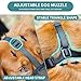 Maulkorb für Große Hunde, Atmungsaktive Haustiermaske Hundetraining, Maulkorb Mittlere für Beißen Kauen, Soft Mesh Maulkorb für Kleine Mittlere und Große Hunde (Schwarz, L)