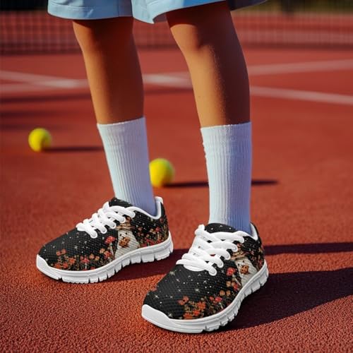 Doojoayie Girls Running Shoes Comforatble Tennis Shoes for Kids School Casual Sneakers Holiday Theme4