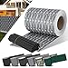 Produktbild KESSER® PVC Sichtschutzstreifen Sichtschutz Rolle Doppelstabmatten Zaun Blickdicht 35m x 19 cm | 30 Befestigungsclips | Wetterfest Windschutz | Zaunfolie Sichtschutz Garten Gartenzaun Rattan-Grau