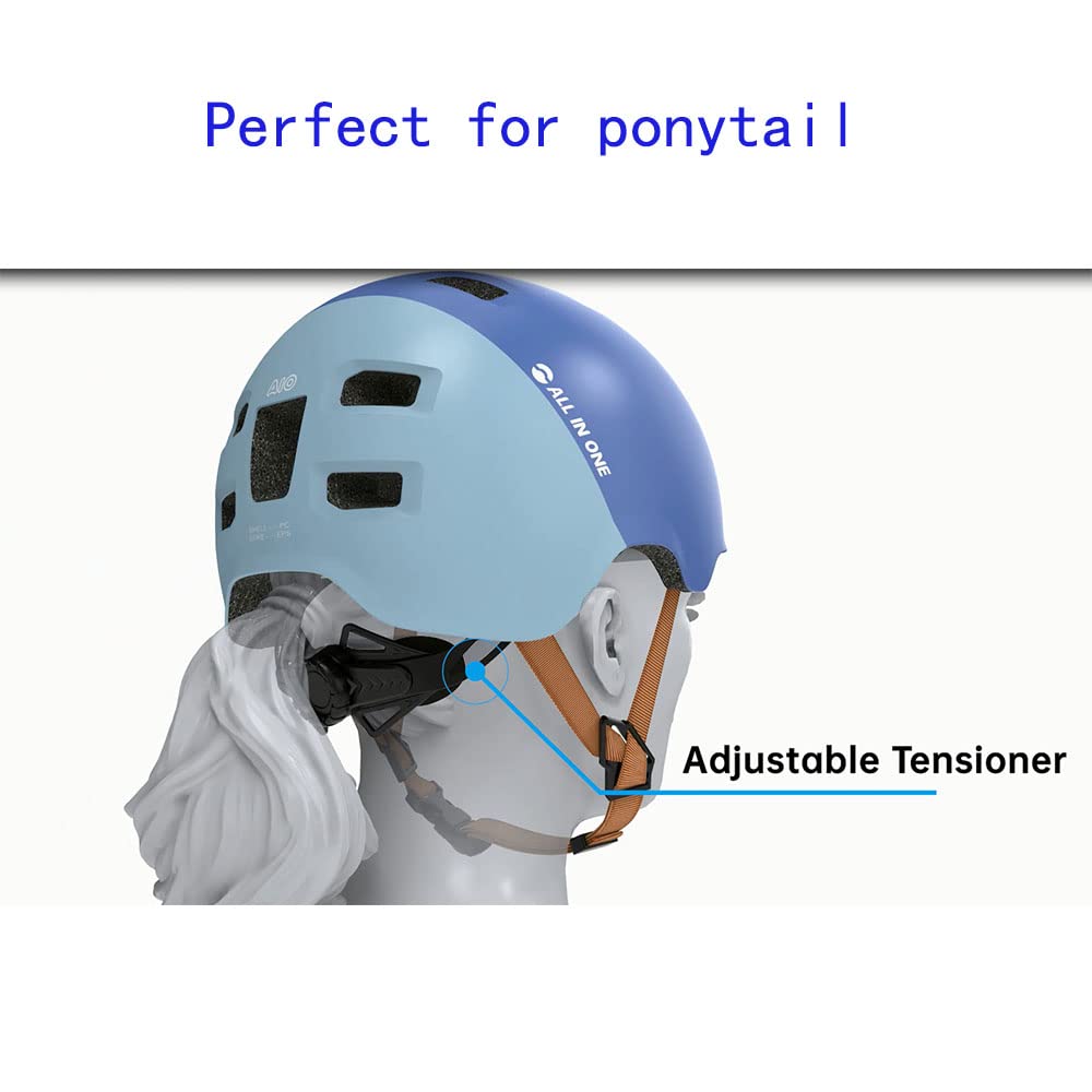Casco de Bicicleta/Patinete Electrico Adulto, Casco Skate/Bici/BMX para Niños/Hombres/Mujeres,Ultraligero Casco Multifuncional,El Peso es Solo 260g/270g/280g
