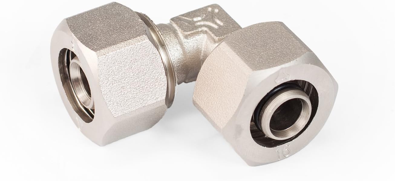 M8068 90° Elbow Fitting For 1-Inch Maxline Compressed Air Tubing, Air Adaptor, QTY 05