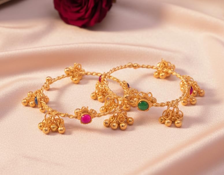 Image of NMII Stylish Glossy Bangle & Bracelet Set for Women & Girls