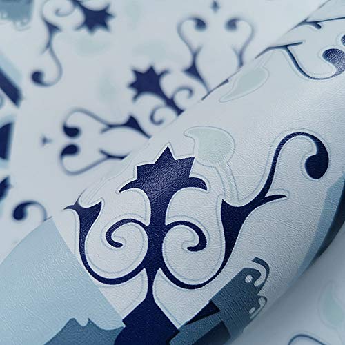 Yifely Retro Porcelain Shelving Paper Peel-Stick Shelf Liner Removable Drawer Sticker Countertop Decor Waterproof 17.7 Inch By 9.8 Feet #TOP1