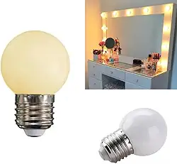 Lâmpada Bolinha Mini Bulbo 1w E27 Luz E Decoração