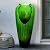 ourrco 30.7inches High Concrete Modern Water Fountain, Indoor/Outdoor Jar Water Fountain w/LED Lights Cascading Waterfall Features for Home Garden Backyard Decor, Green