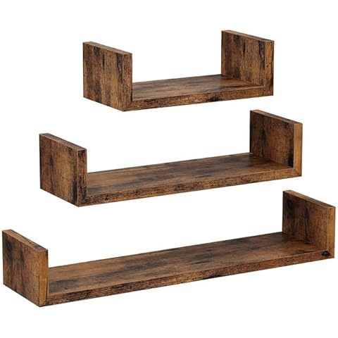 HOMION U Shape Floating Shelf Set of 3 Cover