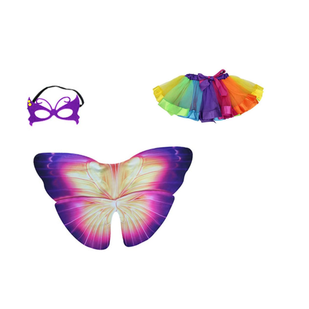 SOIMISS 2pezzi Costume Per Ragazzo Ragazza Con Mantello Maschera Con Occhiali e Gonna Tutu Per Feste Di Cosplay e Attività Di Gioco Immaginativo Per Compleanni e Eventi Tema