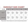 DANVOUY Women's V Neck T Shirt Letter Print Short Sleeve Graphic Tops Tees Black Small
