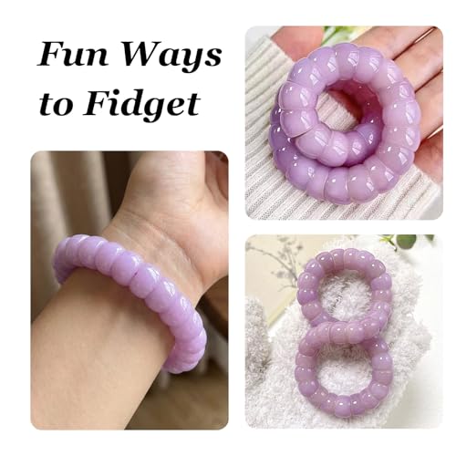 Image of Fidget Bracelet for Women Anxiety Bodhi Seeds Beaded Bracelets, Zen Fidget Stretch Bracelet Alleviate Anxiety Stress