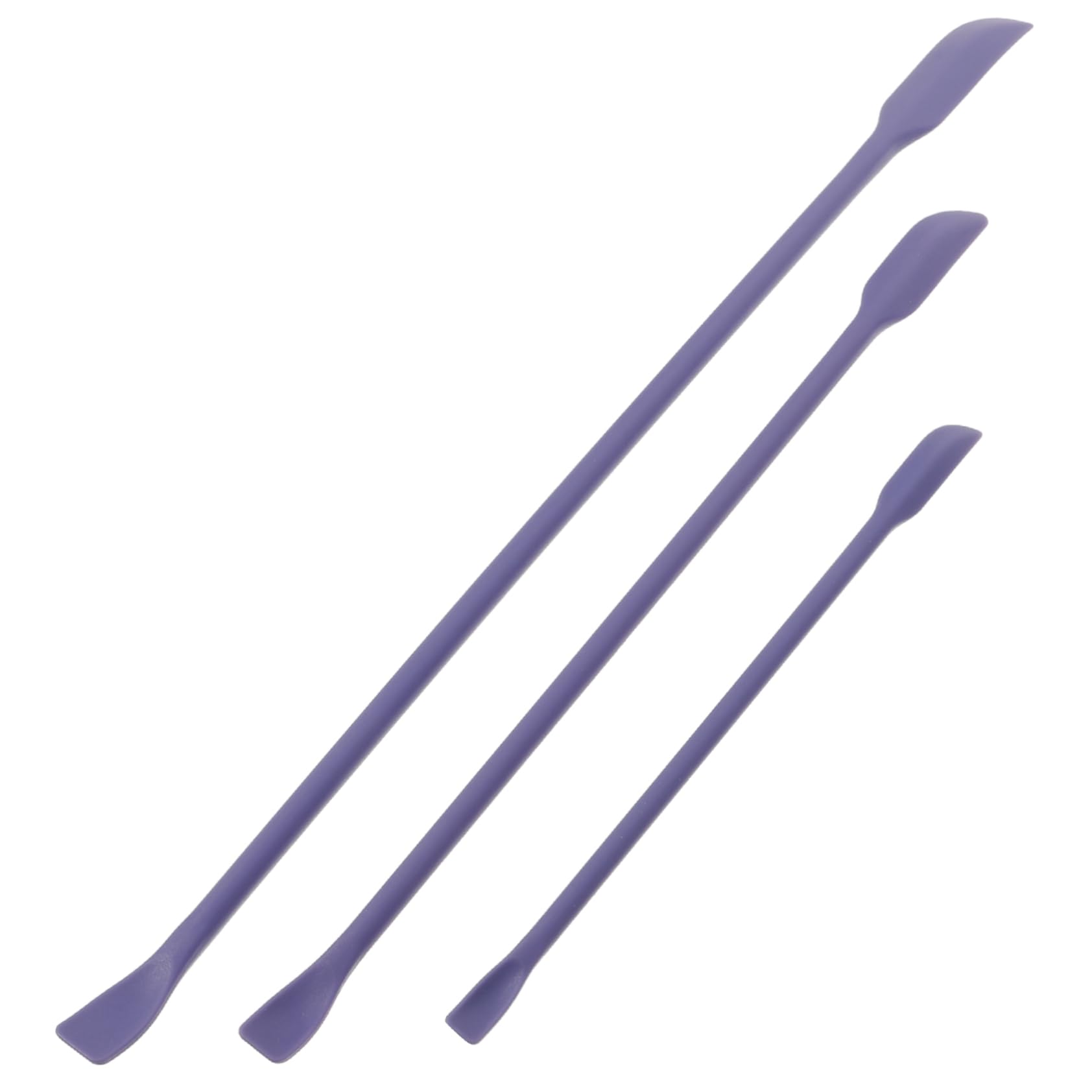 Didiseaon 3pcs Mini Silicone Makeup Spatula Set Face Spatula for Cosmetics Double-ended Beauty Tool