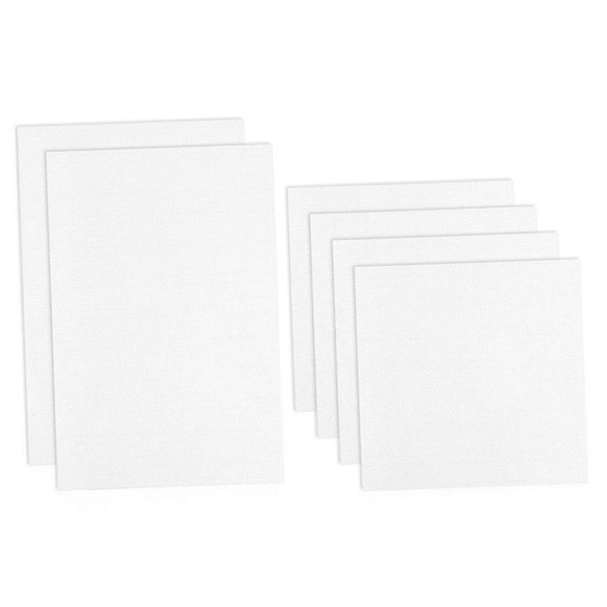 Hohopeti 4 Pack Cross-Stitch Fabric 30x30cm 30x45cm Cotton Cloth for Embroidery DIY Needlework Boys and Girls Adults