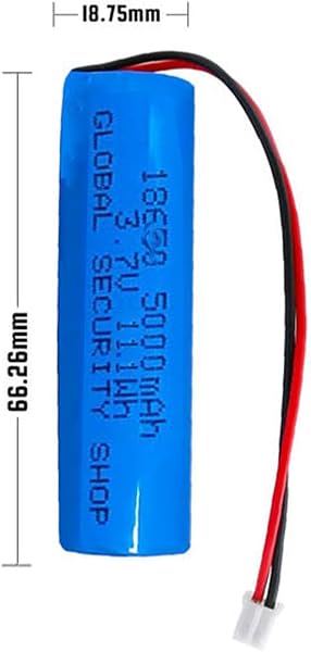 Batteria ricaricabile con connettore PH2.0/2P e XH2.54/2P da 3,7V, 5000 mAh per prodotti elettronici fai da te, giocattoli, illuminazione, dispositivi Bluetooth (PH2.0/2P) - 3