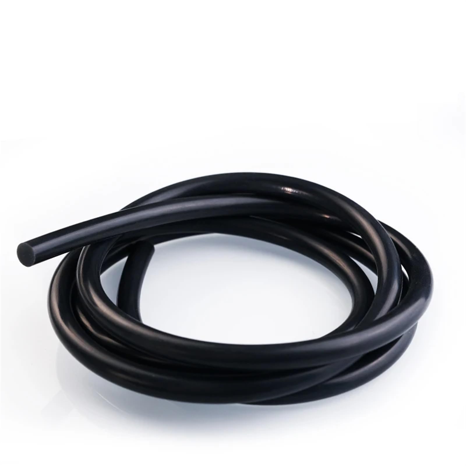 Cordón de silicona sólido negro, diámetro de 1mm ~ 25mm, junta de goma blanca, tiras de sellado, anillo redondo, resistente al agua a altas temperaturas, 5 metros (Tamaño : Dia 18mm 5 Meters)