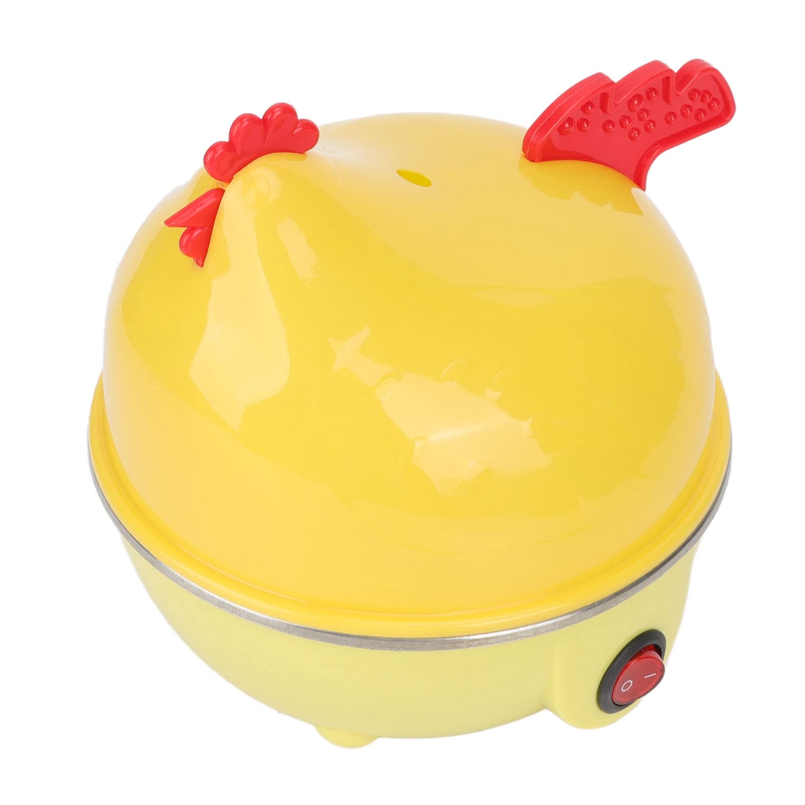 Hervidor de Huevos Eléctrico Multifunción en Forma de Pollo Hervidor de Huevos Rápido Capacidad de 7 Huevos Apagado Automático Mini Máquina de Desayuno Hervidor de Huevos Rápido Eléctrico(#1)