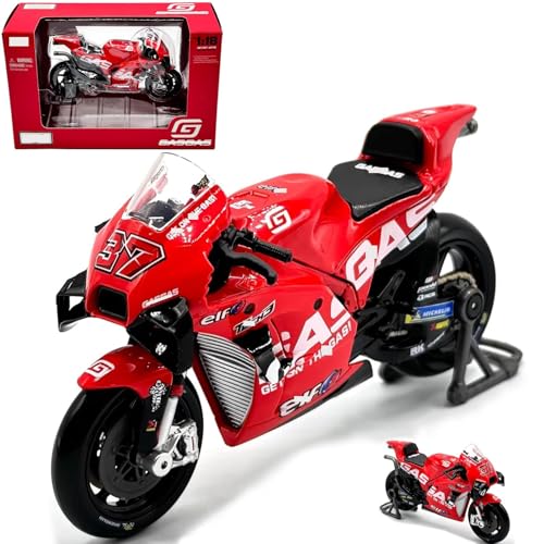 Modelo Motocicleta GasGas Tech3 MotoGP 1:18 2023