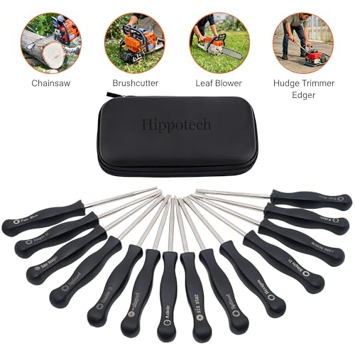 Hippotech 14er Pack Vergaser-Einstellwerkzeug mit Schraube Außensechskant-Schraubendreher für 2-Takt Kleinmotor für Poulan Ersatz für Husqvarna Ersatz für STIHL Ersatz für Echo Trimmer Kettensäge