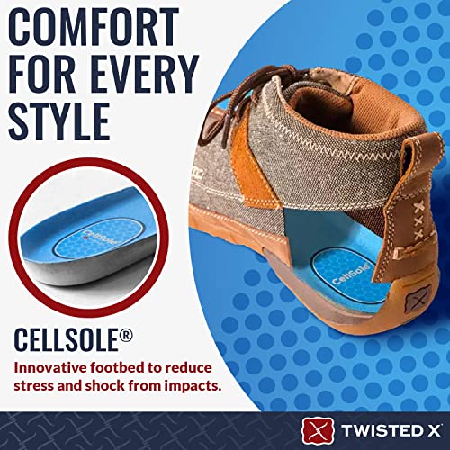 Image of Twisted X Mens CellSole Round Toe Footbed Blue 13