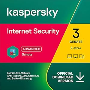Kaspersky Internet Security 2022 | 3 Geräte | 2 Jahre | PC/Mac/Mobile | Aktivierungscode per Email