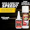 Starbond 2 oz Thick CA Glue with 6 oz Aerosol Activator Bundle Premium Cyanoacrylate Super Glue for Mitre Joint Bonding, Woodworking, Carpentry, Archery Fletching
