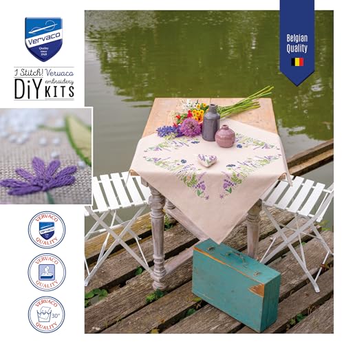 Broderie Pré-Imprimé VERVACO Nappe Décoration Table Patron Kit DIY - 4