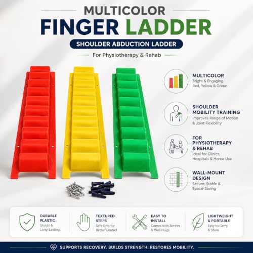 Image of Physio Equipment Multicolour Physiotherapy Finger Ladder Plastic (Shoulder Abduction Ladder)