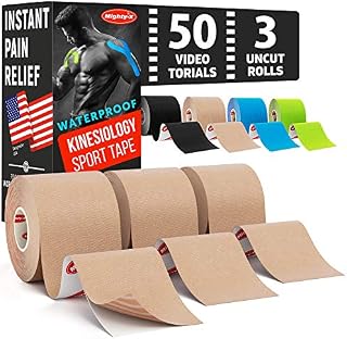 Waterproof Kinesiology Tape * Beige * Comes with 35 Video Guides * Instant