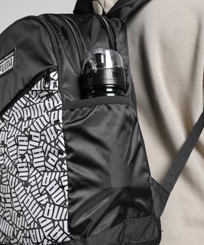 Image of Puma Unisex-Adult Chintz 4 Compartment Backpack, Black-AOP (9151101)