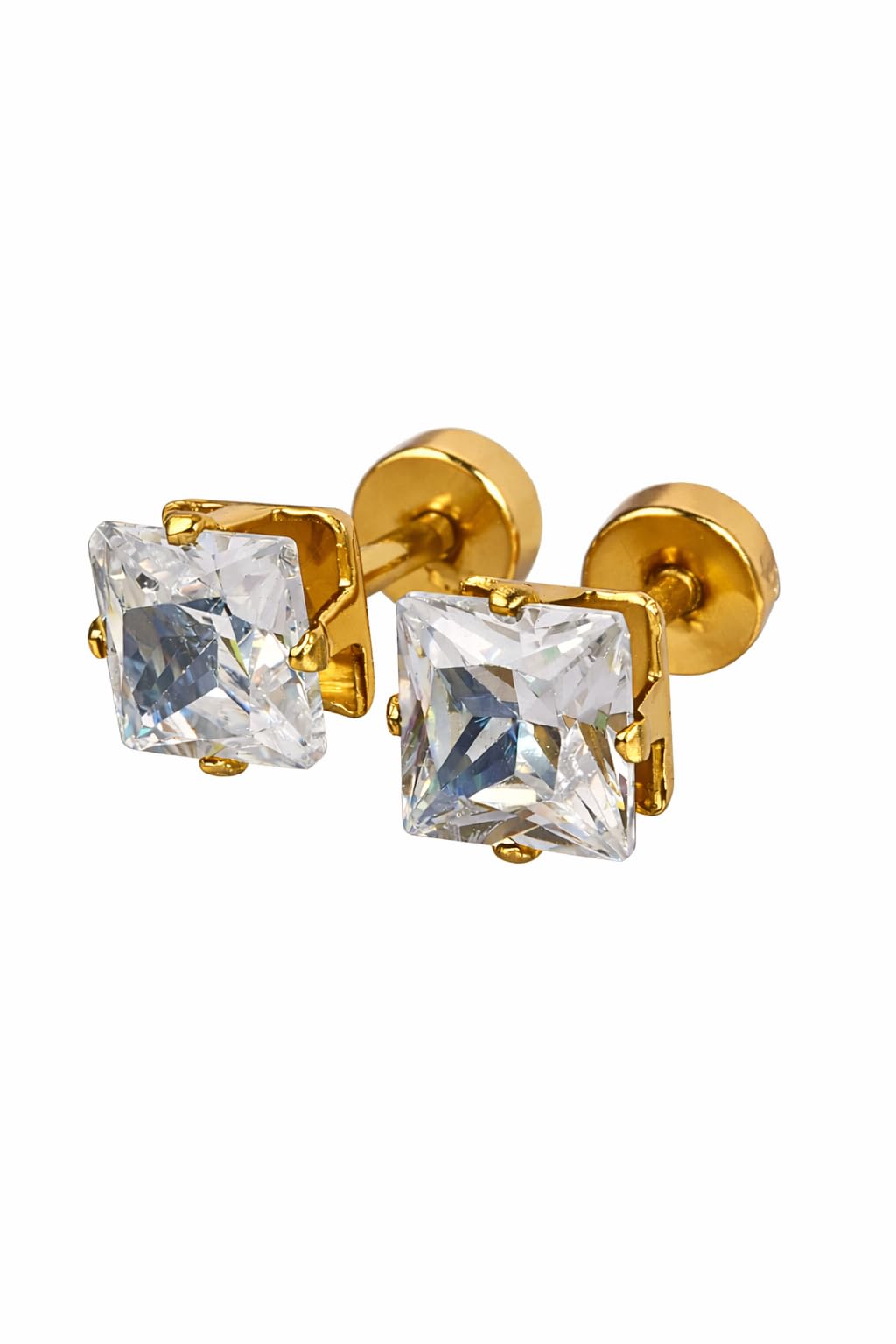 Style Wind Men’s Square Stud Earrings – Sleek & Modern Stainless Steel Jewelry for Men, Stylish and Versatile, Perfect for Daily Wear-image-11