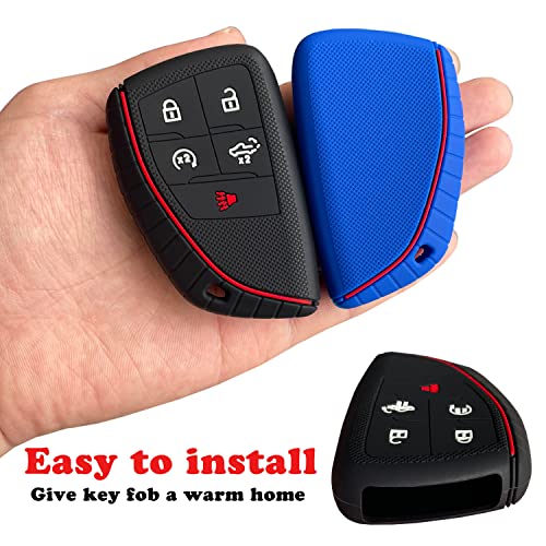 Image of Key Fob Cover for 2026-2022 Chevy Silverado GMC Sierra 1500 2500HD 3500HD