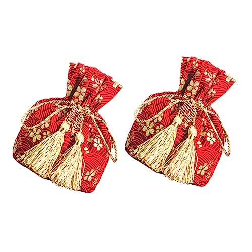 VALICLUD 1 Juego Bolsas De Bodas Bolsitas Cordón Joyería Y Pequeños Fiestas Y Celebraciones Sakura 2 Piezas