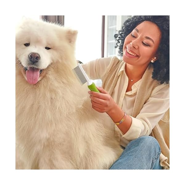 Entwirrungskamm für Hunde & Katzen - Entwirrungs-Pflegetool mit langen & kurzen Edelstahlzähnen zum Entfilzen von verfilztem Fell, Auskämmen von Knoten - Ebook-Anleitung – Bild 7