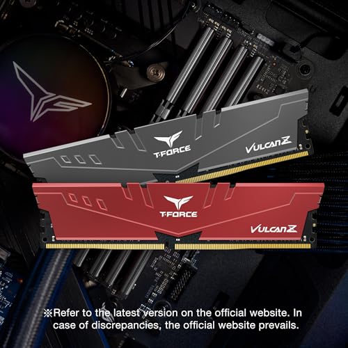Memoria RAM da gioco Team T-Force Vulcan Z DDR4, 2 x 8 GB, 3600 Mhz, 288 Pin DIMM, Grigia - RAM - Immagine 4