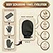 Deep Exfoliating Glove, Korean Exfoliating Mitt for Body Scrub, Dead Skin Removal & Keratosis Pilaris Treatment, Spray and Self Tan Remover