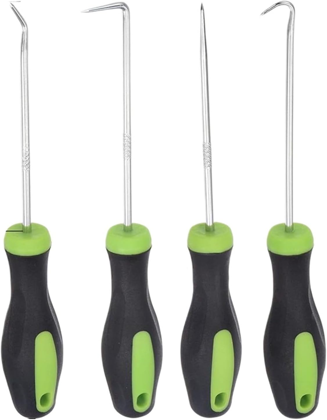 4PCs Car Long Hook Gasket Puller Removing Repair Tools Screwdriver Set Car Oil Seal O-Ring Seal Auto Disassembly Accessories(Green)