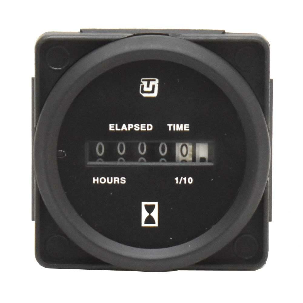 Faria Boat Hour Meter Gauge MH0069B Black 2 Inch Analog