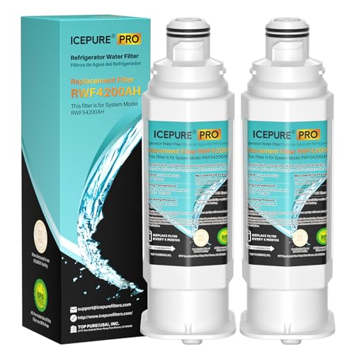 Image of ICEPURE PRO DA97-17376B Refrigerator Water Filter Replacement for Samsung HAF-QIN /EXP, HAF-QIN, RS27T5200SR WS645A RS22T5201SR RF28R7201SR RF32CG5400SR RF27CG5400SR DA97-08006C WD-F45 RWF4200AH, 2PACK