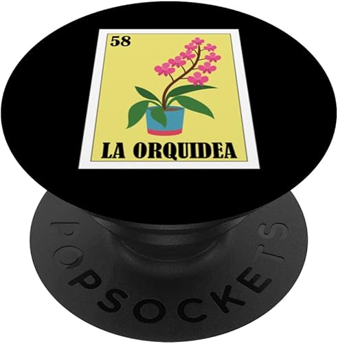 Miniatura 1 de Funny Mexican Design for Florists - La Orquidea PopSockets Swappable PopGrip