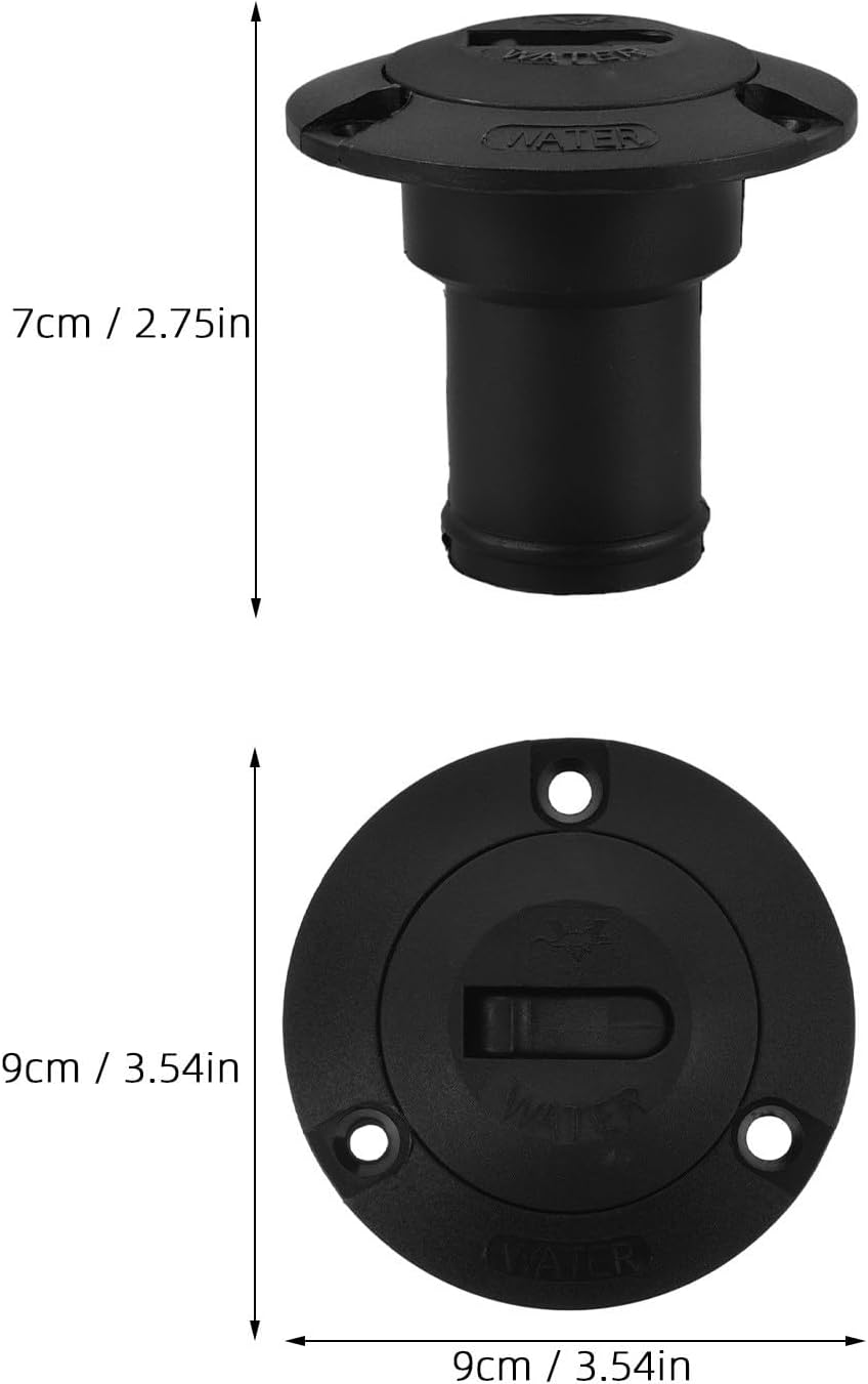 Abaodam Rv Water Fill Inlet 38mm Plastic Flush Mount Fast Filling Water Inlet Replacement for Yacht and Boat Solution for Camper and Motorhome