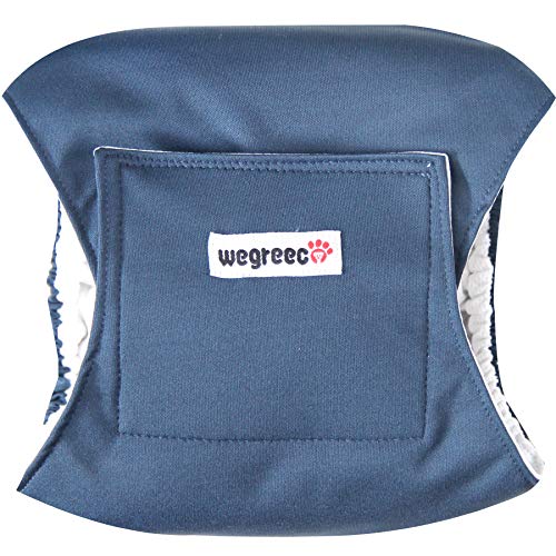 image for wegreeco Washable Male Dog Belly Band (Stylish Pattern)- Pack of 3 - W