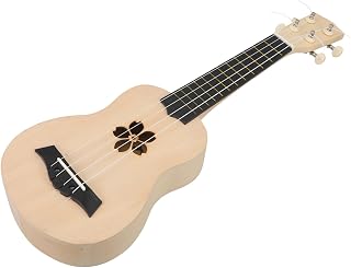 BESPORTBLE DIY Ukulele Kit Soprano Basswood Musical Instrument for Beginners and Unfinished Self Assembly with Painting Supplies Lightweight DIY Guitar Craft Gift Cherry Blossom