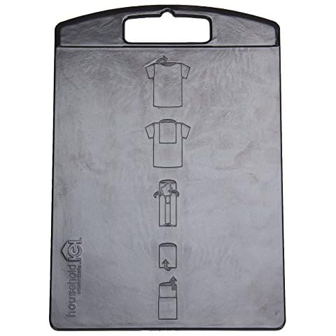 Household Essentials 195 Shirt Folding Board for Laundry | Folds T-Shirts, Polos and Dress Shirts, Black Cover