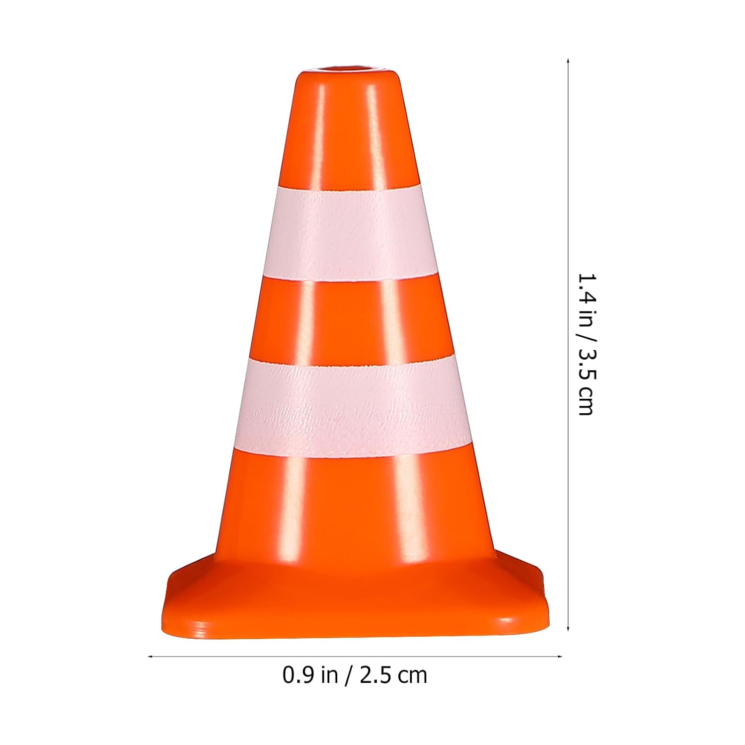 Gatuida 14pcs Mini Traffic Cones, Tiny Simulation Road Parking Signs, Orange Plastic Roadblock Toy for Kids Construction Theme Party Favors